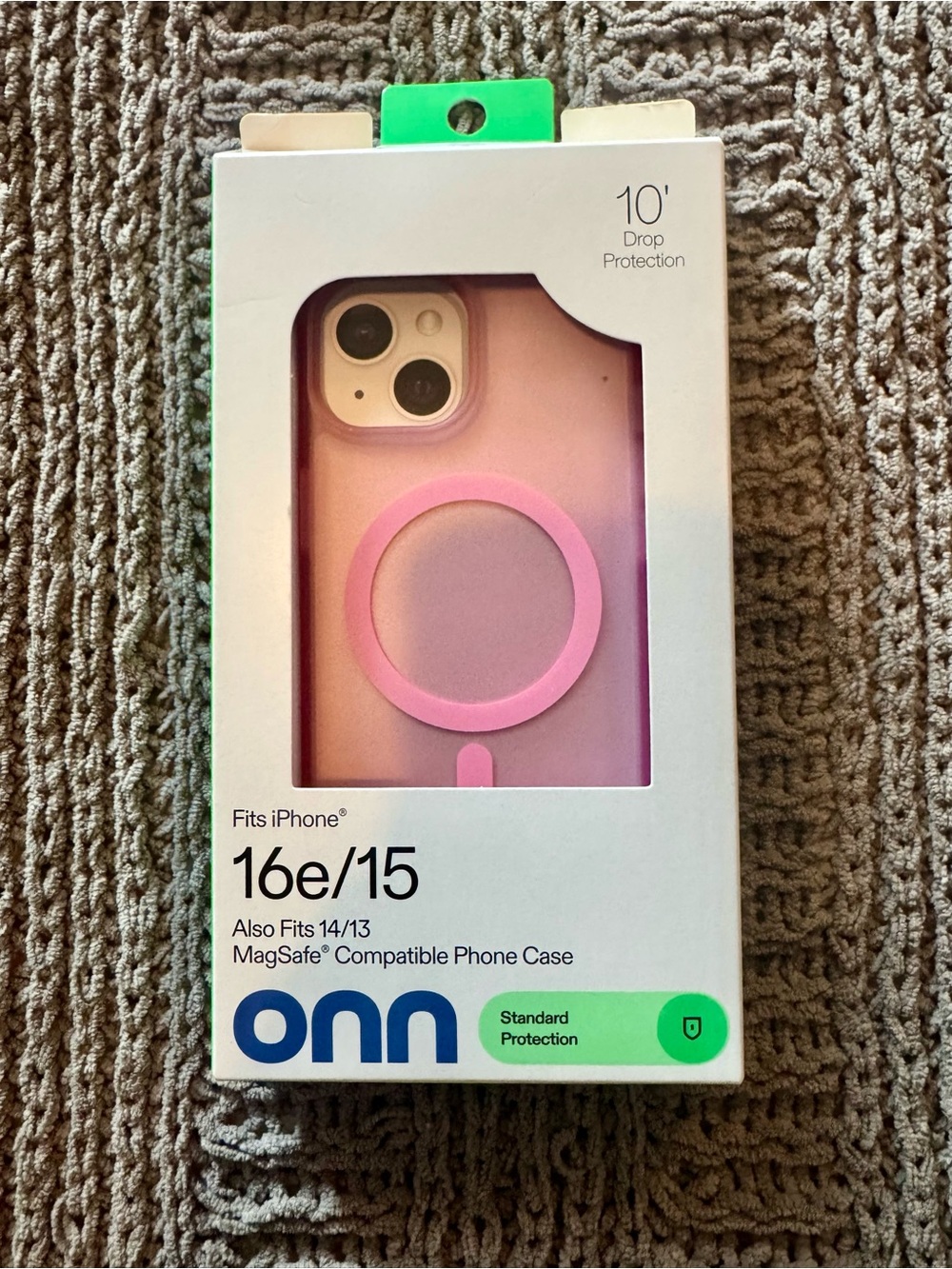 NWT Onn MagSafe Compatible iPhone 16e/15 Case in Pink